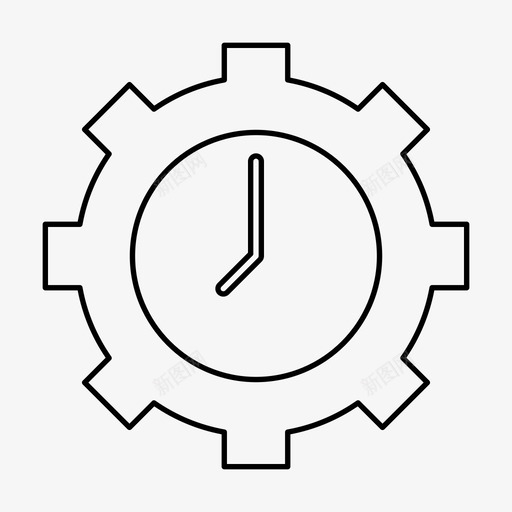 时间时钟控制图标svg_新图网 https://ixintu.com 工作 工作时间 控制 时钟 时间 网页设计开发大纲 设置