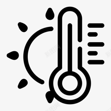 温度夏季太阳图标图标