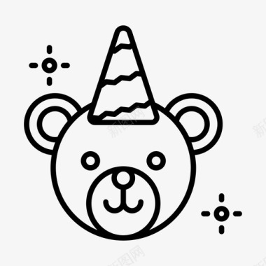 熊纪念日生日图标图标