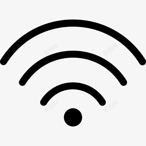 Wifi接口28线性图标svg_新图网 https://ixintu.com Wifi 接口28 线性