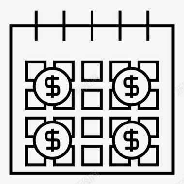日历日期利息图标图标