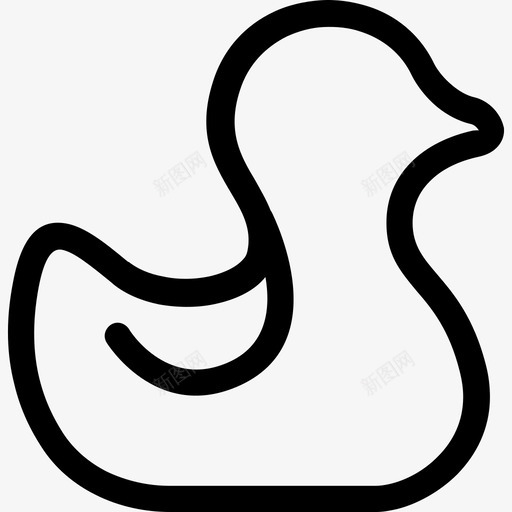 鸭子小孩和婴儿直系图标svg_新图网 https://ixintu.com 小孩和婴儿 直系 鸭子