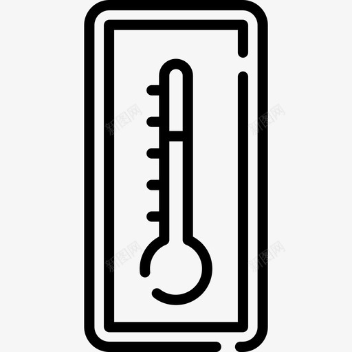 温度计秋季25线性图标svg_新图网 https://ixintu.com 温度计 秋季25 线性