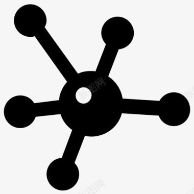 原子键化学键图标图标