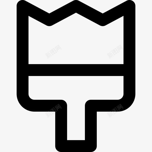 画笔平面17线性图标svg_新图网 https://ixintu.com 平面设计17 画笔 线性