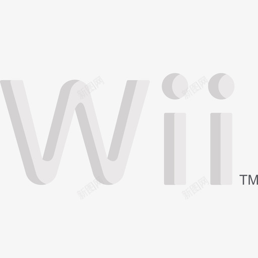 Wii视频游戏标识扁平图标svg_新图网 https://ixintu.com Wii 扁平 视频游戏标识