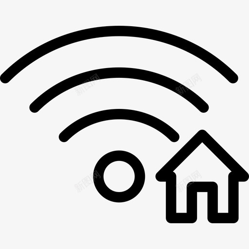 Wifi网络23线性图标svg_新图网 https://ixintu.com Wifi 线性 网络23