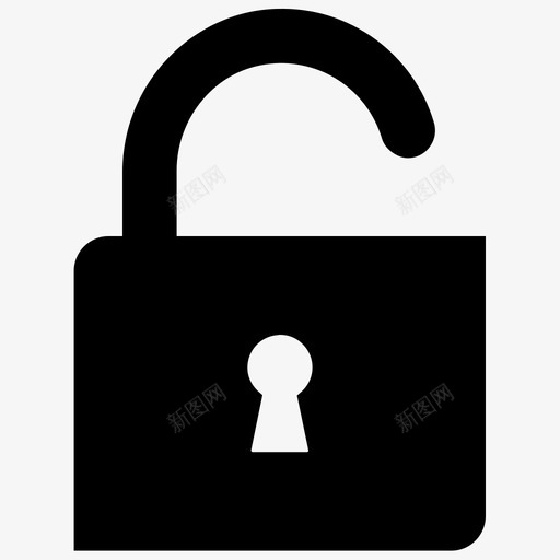 解锁钥匙密码图标svg_新图网 https://ixintu.com 基本图标2 密码 解锁 钥匙