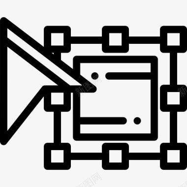 变换编辑工具5线性图标图标