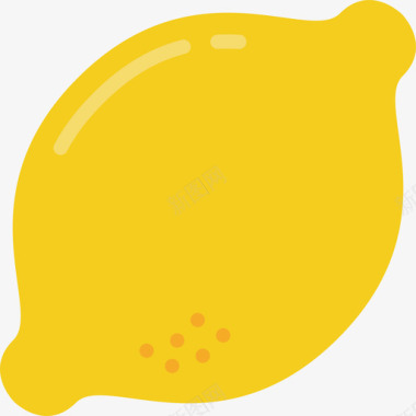 柠檬美食5扁平图标图标