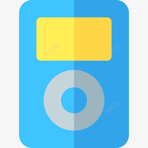 音乐播放器物联网13扁平图标svg_新图网 https://ixintu.com 扁平 物联网13 音乐播放器