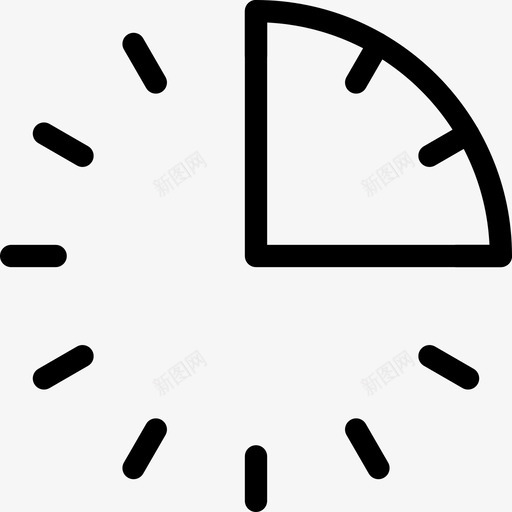 时钟时间16线性图标svg_新图网 https://ixintu.com 时钟 时间16 线性