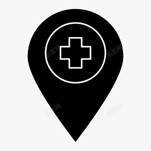 位置找到定位图标svg_新图网 https://ixintu.com 位置 健康标志 地图定位 地点 定位 找到