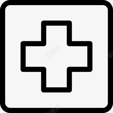 医院标志医疗保健2线性图标图标