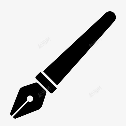 黑色钢笔绘画铅笔图标svg_新图网 https://ixintu.com 绘画 铅笔 黑色钢笔