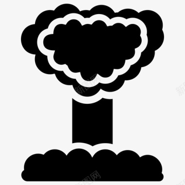 爆炸轰炸核战争图标图标