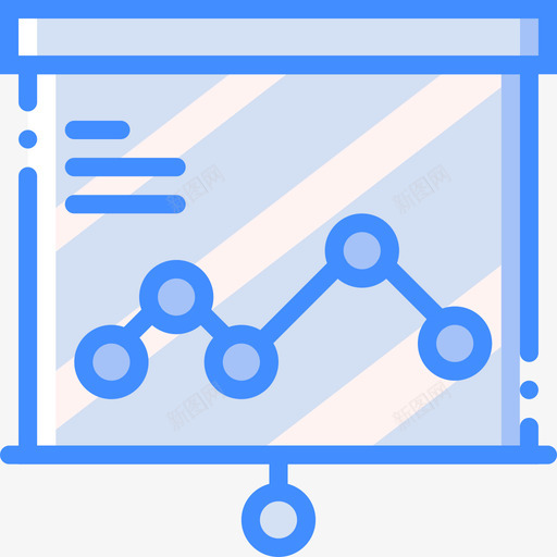 演示文稿商务152蓝色图标svg_新图网 https://ixintu.com 商务152 演示文稿 蓝色