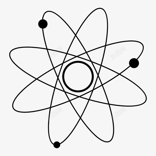 原子电子粒子图标svg_新图网 https://ixintu.com 原子 斑点 电子 粒子