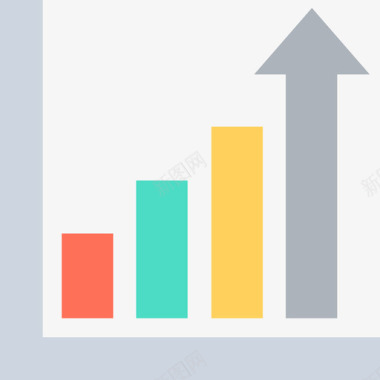 柱状图和开发14平面图图标图标