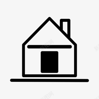 住所房屋财产图标图标