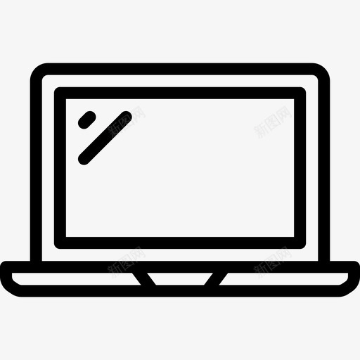 笔记本电脑hipster6线性图标svg_新图网 https://ixintu.com hipster6 笔记本电脑 线性