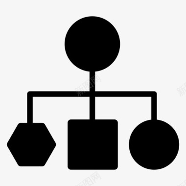 组织结构图层次结构图项目管理图标图标