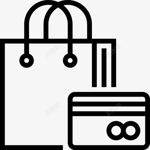 购物袋网上购物17直系图标svg_新图网 https://ixintu.com 直系 网上购物17 购物袋