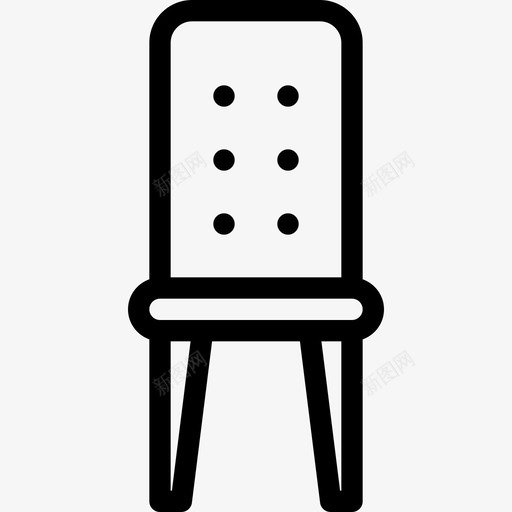 椅子室内家具2线性图标svg_新图网 https://ixintu.com 室内家具2 椅子 线性
