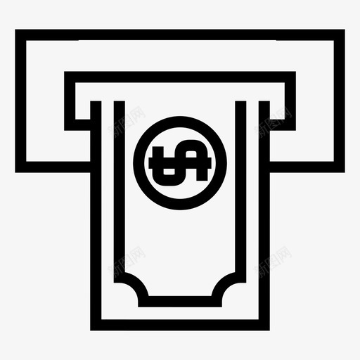 atm银行现金图标svg_新图网 https://ixintu.com atm 取款 机器 现金 财务2 钱 银行