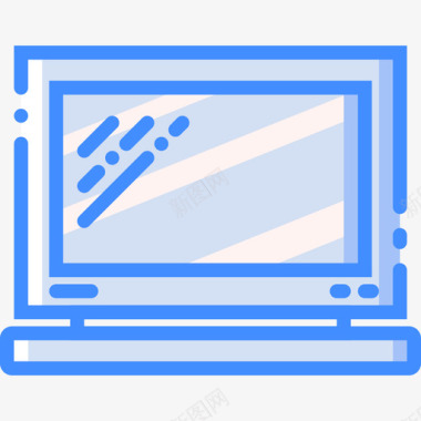 笔记本电脑tech7蓝色图标图标