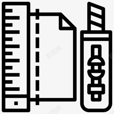 文具刀具办公工具图标图标