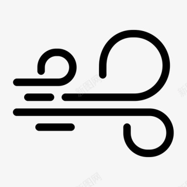 风预报天气图标图标