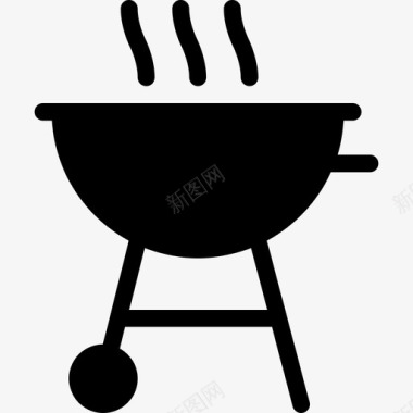 烧烤加热锅图标图标