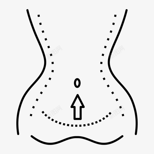 整形线腹部腹部收腹图标svg_新图网 https://ixintu.com 整形线 腰部 腹部 腹部收腹 身体转化