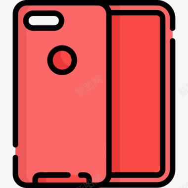 手机壳mac设备2线性颜色图标图标