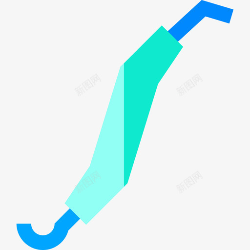 牙科钩医疗器械扁平图标svg_新图网 https://ixintu.com 医疗器械 扁平 牙科钩