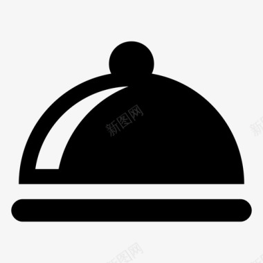 食物供应食物盘子银色餐具图标图标