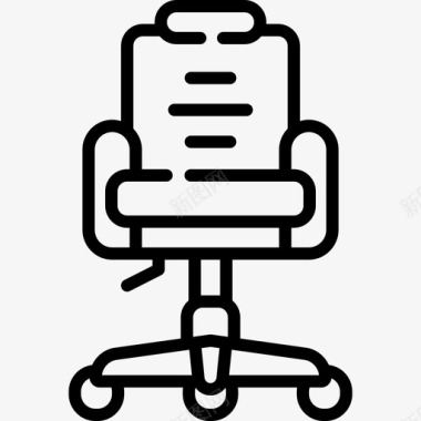 办公椅家具46直线型图标图标