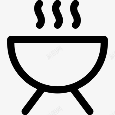 烧烤食物45直系图标图标
