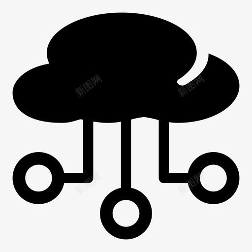 云计算云网络云共享图标svg_新图网 https://ixintu.com 云共享 云存储 云网络 云计算 台灯叶闪光灯咖啡云美元包