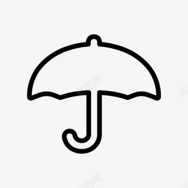 伞盖雨图标图标