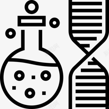 Dna生物化学3线性图标图标