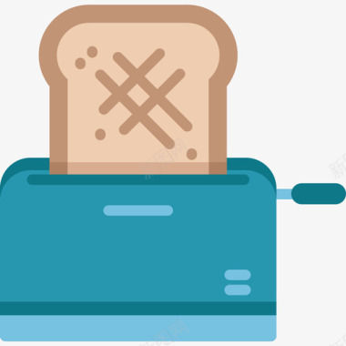 烤面包机早餐3平的图标图标