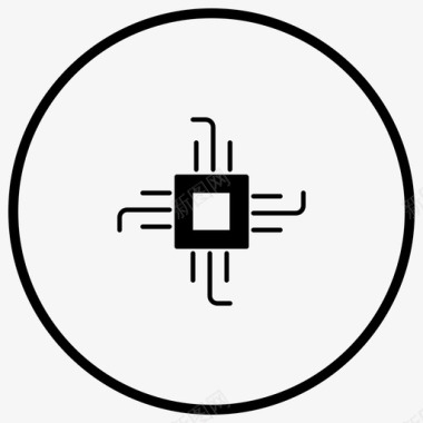 电路芯片数字技术图标图标