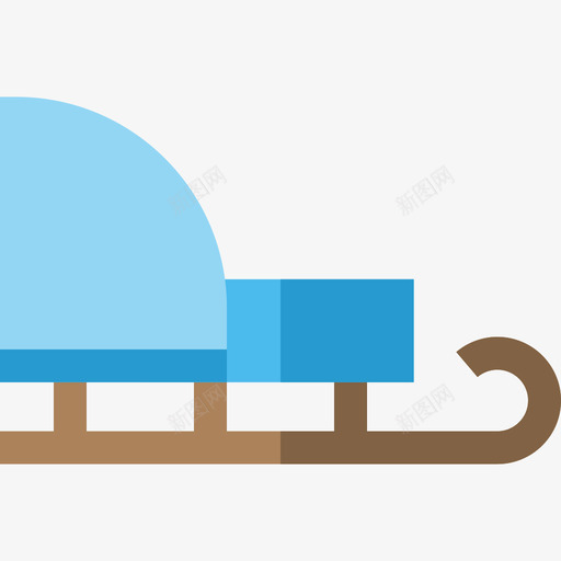 雪橇冬季自然5平底图标svg_新图网 https://ixintu.com 冬季自然5 平底 雪橇