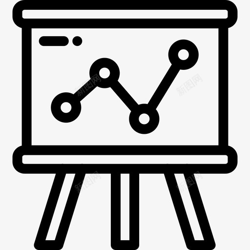 演示文稿工作区8线性图标svg_新图网 https://ixintu.com 工作区8 演示文稿 线性