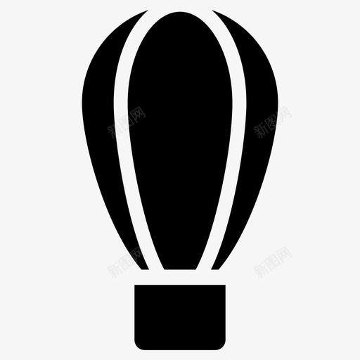 热气球降落伞飞行气球图标svg_新图网 https://ixintu.com 兵役雕文图标 气球飞行 热气球 降落伞 飞行气球
