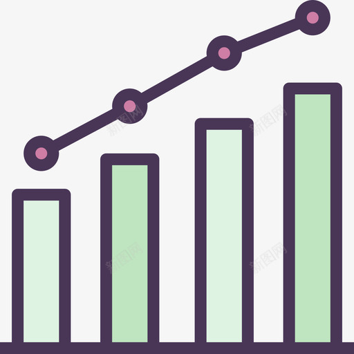 分析数字经济线性色彩图标svg_新图网 https://ixintu.com 分析 数字经济 线性色彩