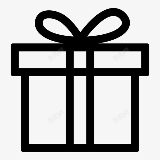 礼品奖金礼盒图标svg_新图网 https://ixintu.com 圣诞节 奖金 浪漫情书地点礼物 礼品 礼物 礼盒