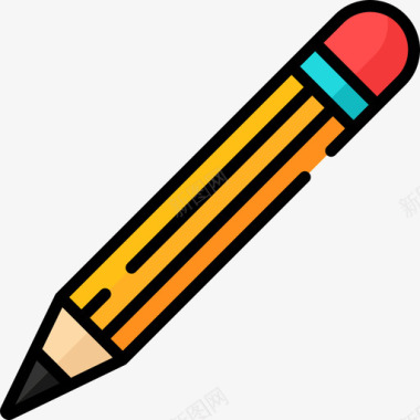 铅笔diy工艺品5线颜色图标图标